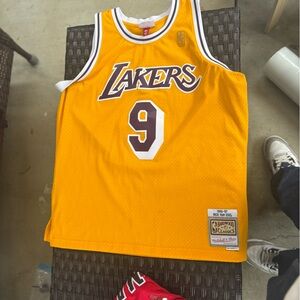Mitchell & Ness Yellow Lakers Jersey